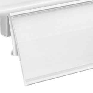 Prijsrail/scanrail TE voor Tegometal legborden 39 mm | 1240 mm | wit 