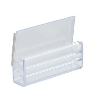 Kaartgrippers, zelfklevend 25 x 20 mm  | evenwijdig aan het schap 