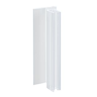Kaartgrippers, zelfklevend in 90° hoek met flexibele Steg | 75 x 25 mm