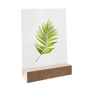 Houten kaarthouder 100 mm | Beuken  | rechte insteekgleuf  | natuurlijk 