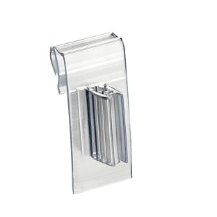 Kaartgripper/schapstopper clip voor scanrails flexibel 