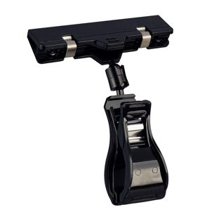 Sign-Clip met grote klem en prijskaarthouder,  zwart 