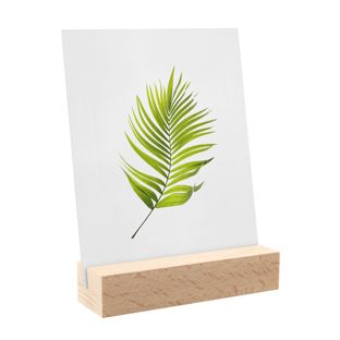 Houten kaarthouder 100 mm | Beuken  | schuine insteekgleuf  | natuurlijk 