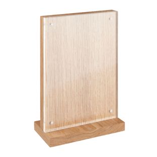 Magnetische T-standaard acryl/eiken 130 x 180 mm 