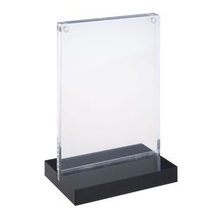 Magnetische T-standaard met zwarte voet A6 - 105 x 148 mm  | staand formaat 