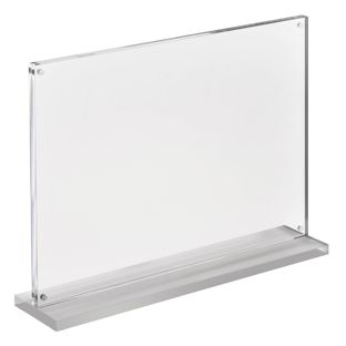 magnetische T-standaard met transparante, matte voet A4  | liggend formaat 