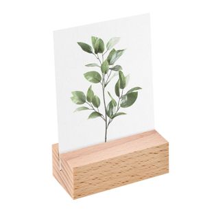 Houten kaarthouder 60 mm | Beuken  | schuine insteekgleuf  | geolied 