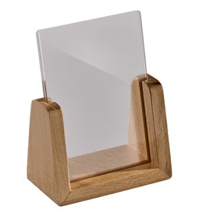 Tafelstandaard hout LignoLine A7  | staand formaat  | beukenhout|acryl (PMMA) 