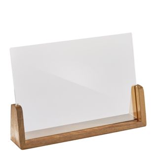 Tafelstandaard hout LignoLine A5  | liggend formaat  | beukenhout|acryl (PMMA) 
