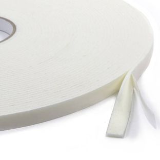 Dubbelzijdig PE-foamtape, wit 3 mm dik, sterk hechtend, EL300 15 mm