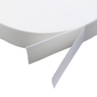 Dubbelzijdig PE-foamtape, wit, 1 mm dik, sterk hechtend, EL100 40 mm