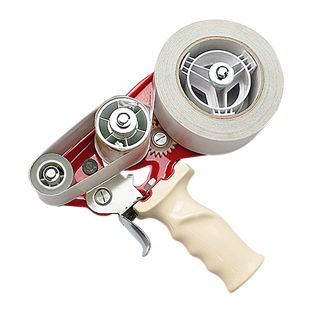 Handdispenser voor dubbelzijdige tissuetapes tot 50 mm rolbreedte 