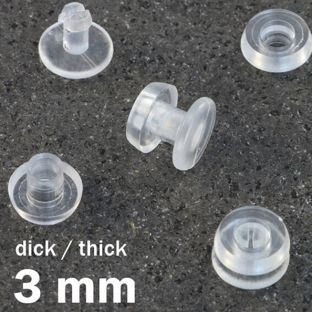 Kunststof studs, dikke uitvoering 3 mm