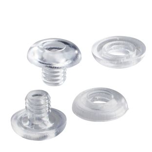 Doorvoerbus, kunststof, transparant 3 mm