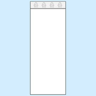 Gripzakken, PE-folie 50 x 130 mm | 50 µm