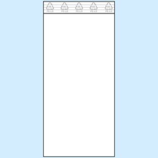 Gripzakken, PE-folie 100 x 220 mm | 50 µm