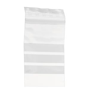 Gripzakken, met schrijfvlakken, PE-folie 70 x 100 mm | 50 µm