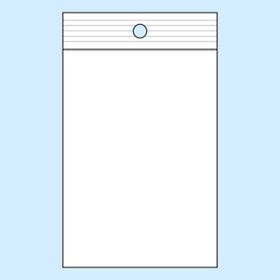 Gripzakken, met ronde perforatie, PP-folie 70 x 100 mm