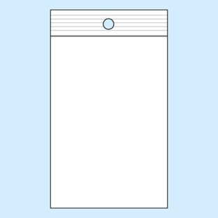 Gripzakken, met ronde perforatie, PP-folie 80 x 120 mm