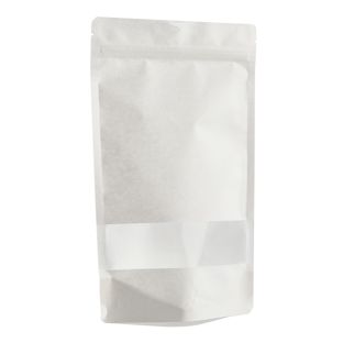 Stazakken kraftpapier met venster 160 x 270 mm  | wit 