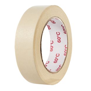 Crêpetape wit, 30 mm, plat crêpe, hittebestendig tot 60°C 
