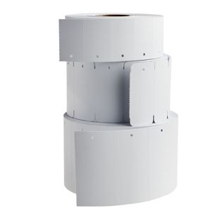Kartonnen labels op rol 