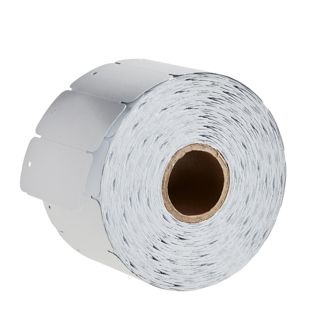 Kartonnen labels op rol 35 x 75 mm