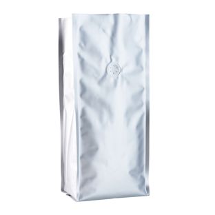 Koffiezakje met aromabeschermingsventiel, zilver 375 x 140 mm