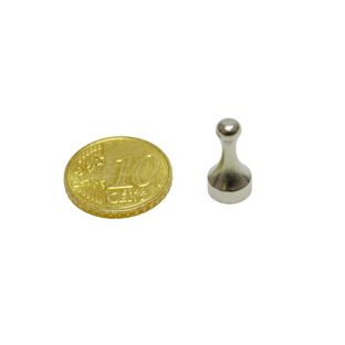 greepmagneet kegelvorm, neodymium met metalen behuizing, pak met 5 stuks 