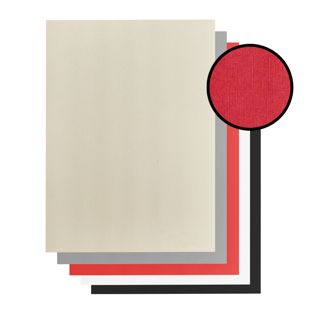 Kartonnen achterflap A4, linnenstructuur 
