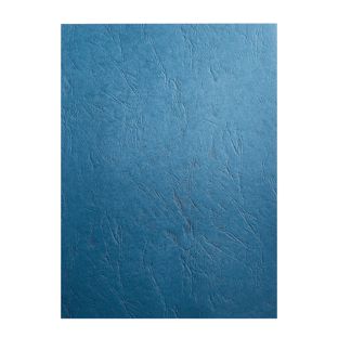 Kartonnen rug A4, lederstructuur blauw 