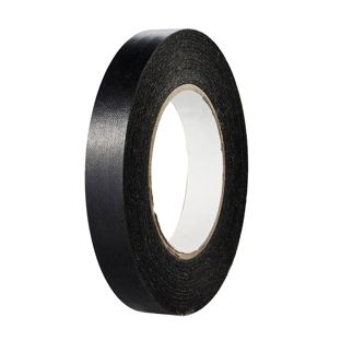 Best Price kopband, speciaal papier, linnenstructuur zwart  | 19 mm