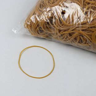 Rubberen elastieken, naturel 60 mm | 1.5 mm