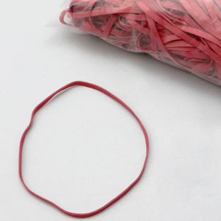 Rubberen elastieken, rood 5 mm | 120 mm