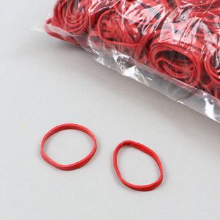 Rubberen elastieken, rood 3 mm | 30 mm