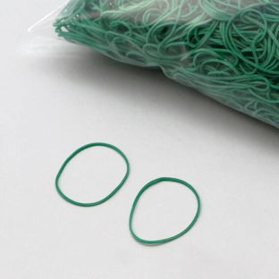 Rubberen elastieken, groen 1 mm | 40 mm