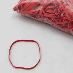 Rubberen elastieken, rood 5 mm | 80 mm