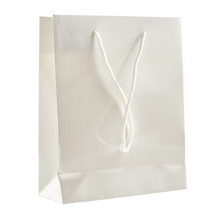 Cadeautas, glanzend wit  | 20 x 25 x 8 cm 