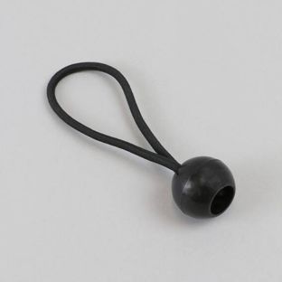 Elastische spanner met bolletje 120 mm | zwart 