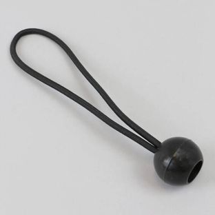 Elastische spanner met bolletje 180 mm | zwart 