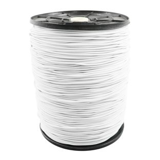 Elastiek op rol, 2,2 mm wit 