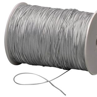 Elastiek, 2 mm zilver  | 500 m
