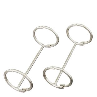 Dubbele scharnierring-mechaniek, 32 mm, vernikkeld 