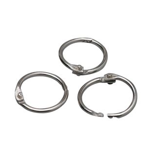Scharnierringen metaal 19 mm  | zilver 