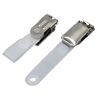 Bretelclips met plastic drukknop 