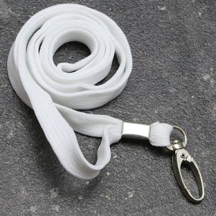 Lanyard, 10 mm breed null | met karabijnhaak