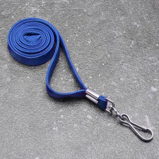 Lanyard, 10 mm breed null | met draaibare metalen haak