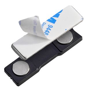Magneet voor naambadges, zelfklevend 2 magneetrondjes | 45 x 13 mm