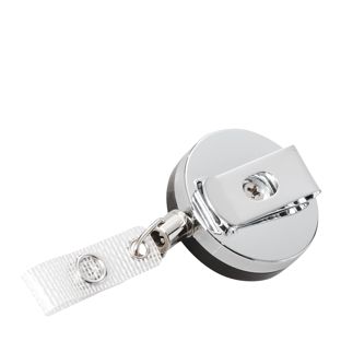 Rollerclip met staalkoord, zwart, versterkte vinyl band 
