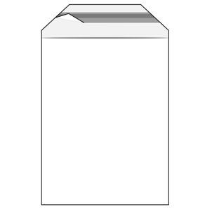 Mailing enveloppen met klep, hersluitbaar, PE-folie, transparant 165 x 220 mm  | 35 µm